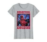 Marvel Deadpool Approved by Deadpool T-Shirt, Women, Heather Grey, 3X-Large