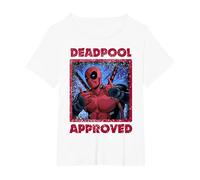 Marvel Deadpool Approved by Deadpool T-Shirt, Women's Plus, White, 2X