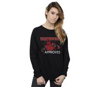 Marvel Deadpool Approves Sweatshirt In Black Black XXL