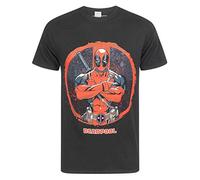 Marvel Deadpool Arms Crossed Men's T-Shirt XL Black