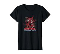 Marvel Deadpool Blood T-Shirt, Women, Black, Small