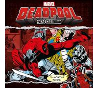 Marvel Deadpool Calendar 2024 - Month to a View Planner 30cm x 30cm, Marvel Gifts for Men and Women, Marvel Gifts for Boys and Girls, Kids Calendar - Official Merchandise - Official Merchandise