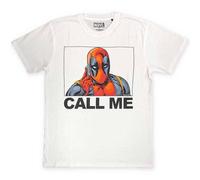 Marvel Deadpool Call Me T Shirt In White White