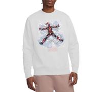 Marvel Deadpool Christmas Snow Angel Unisex Sweatshirt, White, X-Large