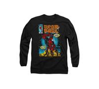 Marvel Deadpool Comic Cover Long Sleeve T-Shirt, Black | Size: 2XL Marvel Black 2XL