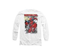 Marvel Deadpool Comic Panels Long Sleeve T-Shirt, White | Size: XL Marvel White XL
