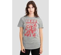 Marvel Deadpool Corps Red Attack T-Shirt, Athletic Heather In Light Grey Light Grey