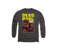 Marvel Deadpool - Do It For Deadpool Long Sleeve T-Shirt, Light Graphite in Light Grey | Size: Large Marvel Light Grey L