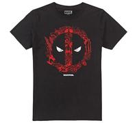 Marvel Deadpool Doodle Logo Unisex T Shirt, Black, 3XL