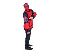 Marvel Deadpool Halloween Costume Kit Hockey Top and Mask for Adults, Men's Size, Multicolor, S/M