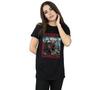 Deadpool Here Lies Deadpool Cotton Boyfriend T-Shirt Marvel Black XL