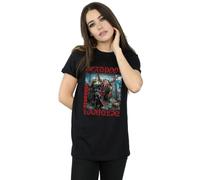 Deadpool Here Lies Deadpool Cotton Boyfriend T-Shirt Marvel Black XL