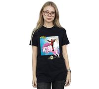 Marvel Women's Deadpool Hey You Cotton Boyfriend T-Shirt in Black | Size: Large Marvel Black L