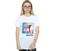 Marvel Women's Deadpool Hey You Cotton Boyfriend T-Shirt in White | Size: Large Marvel White L