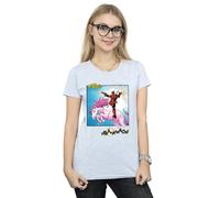 Marvel Women's Deadpool Hey You Cotton T-Shirt in Grey | Size: XL Marvel Grey XL