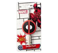 Marvel Deadpool Logo Soft Touch PVC Key Holder Multi-colored, 1"