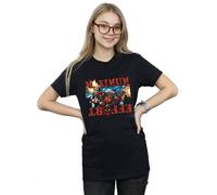 Marvel Deadpool Maximum Effort Cotton Boyfriend T-Shirt In Black Black
