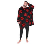 Marvel Deadpool Mens Hoodie, Oversized Fleece Blanket Hoodie