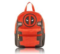 Marvel Deadpool Mini Backpack for Kids & Adults | 10" PU Leather Marvel Backpack Purse Featuring Deadpool | Toddler Travel Bag, Small Backpack Bookbag for School, Travel, or Everyday Use | Ages 3+