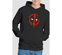 Marvel Deadpool Paint Logo Hoodie in Black | Size: Medium Marvel Black M
