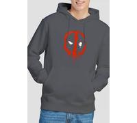 Marvel Deadpool Paint Logo Hoodie in Grey | Size: 2XL Marvel Grey 2XL