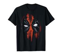 Marvel Deadpool Painted Face Distressed Hero Portrait T-Shirt