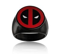 Marvel Deadpool Ring - 316L Stainless Steel, Men's Jewelry, Size 10