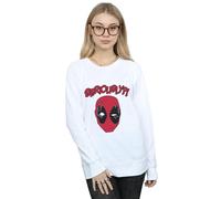 Marvel Women's Deadpool Seriously Sweatshirt in White | Size: Medium Marvel White M