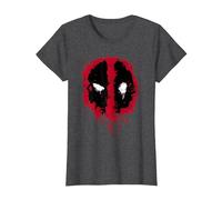 Marvel Deadpool Splatter Icon T-Shirt, Women, Dark Heather Grey, Medium