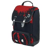 Marvel Deadpool Twelve Bullets Canvas Backpack Casual Daypack, 45 cm Red