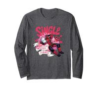 Marvel Deadpool Valentine's Day Single & Ready 2 Mingle Logo Long Sleeve T-Shirt