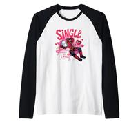 Marvel Deadpool Valentine's Day Single & Ready 2 Mingle Logo Raglan Baseball Tee
