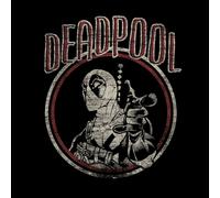 Marvel Deadpool Vintage Circle Men's T-Shirt - Black - XL