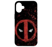 Marvel Deadpool Wade Wilson Icon Paint Splatter Case for iPhone 16 Plus