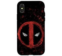 Marvel Deadpool Wade Wilson Icon Paint Splatter Case for iPhone X/XS