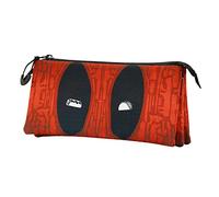 Marvel Deadpool Weapons-ECO Triple Pencil Case, Red, 23 x 11 cm