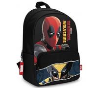Marvel Deadpool & Wolverine Backpack 3 Cases | Teens' Rucksack | Stylish Marvel School & Casual Daypack with Reflective Padded Straps | Lightweight Large-Capacity School & Travel Bag