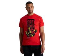 Marvel Deadpool & Wolverine Best Buds Red T-Shirt - Unisex Adult Sizes S-XL (UK, Alpha, XL, Regular, Regular, Standard, Red)