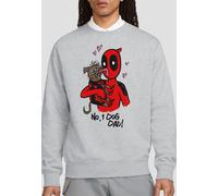 Marvel Deadpool & Wolverine Deadpool Dogpool No.1 Dog Dad Sweatshirt, Heather Grey | Size: XL Marvel Grey XL