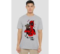 Marvel Deadpool & Wolverine Deadpool Dogpool No.1 Dog Dad T-Shirt, Heather Grey | Size: Medium Marvel Grey M