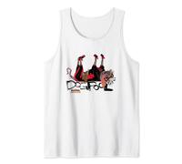 Marvel Deadpool & Wolverine Dogpool Belly Up Doodle Portrait Tank Top