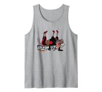 Marvel Deadpool & Wolverine Dogpool Belly Up Doodle Portrait Tank Top, Men, Heather Grey, XX-Large