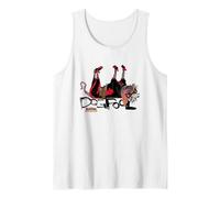 Marvel Deadpool & Wolverine Dogpool Belly Up Doodle Portrait Tank Top, Men, White, Small
