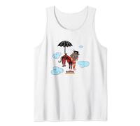 Marvel Deadpool & Wolverine Dogpool Flying Nanny Parody Tank Top