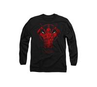Marvel Deadpool Wolverine Give the People Deadpool Long Sleeve T-Shirt, Black | Size: XL Marvel Black XL