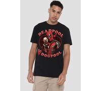 Marvel Deadpool Wolverine Wade Loves Dogpool T-Shirt, Black | Size: XL Marvel Black XL