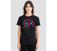 Marvel Deadpool Wolverine Wolverine Claws Deadpool T-Shirt, Black Black