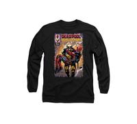 Marvel Deadpool Wolverine Wolverine Saves Deadpool Comic Long Sleeve T-Shirt, Black | Size: XL Marvel Black XL
