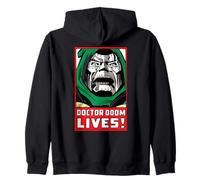 Marvel "Doctor Doom Lives!" Classic Vintage Retro Comic Art Zip Hoodie