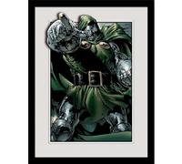 Marvel Doctor Doom Rule Framed Poster, Gray/Green/Black, 15.8L" x 11.8W"